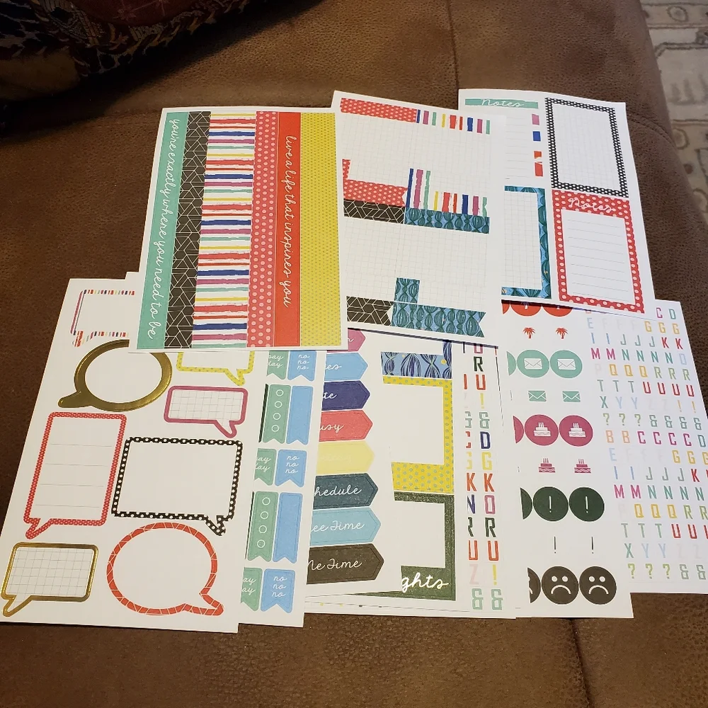 Batch of planner stickers